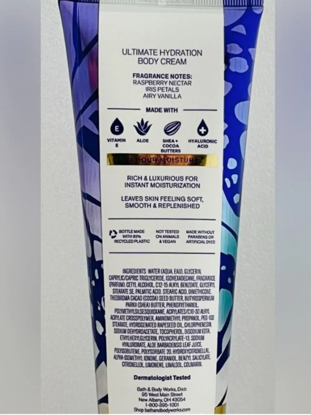 Bath & Body Works Butterfly Body Cream - Purple and Teal
